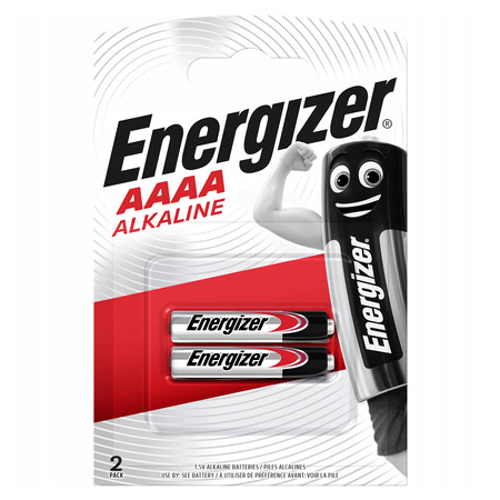 Baterie Alkaliczne ENERGIZER AAAA E96 LR8D425 1.5V Blister 2szt