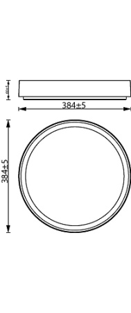 Lampa Sufitowa Plafon LED 24W 2800lm 4000K SceneSwitch Czarna|złoty Hanno Philips