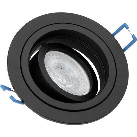 Oprawa HALOGENOWA Podtynkowa Ruchoma GU10 MR16 Okrągła Czarna CASSIO LUMILED