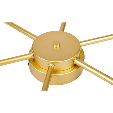 Żyrandol Lampa Oprawa Wisząca Sufitowa Dekoracyjny 6x G9 Złoty Bali Masterled