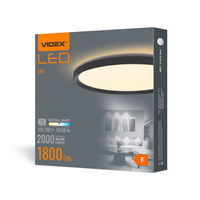 Plafon LED Lampa Sufitowa Natynkowa 18W 2000lm 4000K Neutralna Czarna Videx