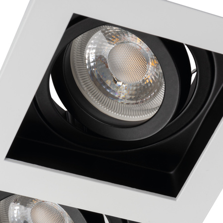 Oprawa Punktowa Regulowana Podtynkowa Sufitowa Halogenowa LED GU5.3 GU10 Prostokątna Biała Czarna Aret Kanlux