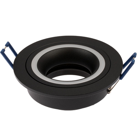 Oprawa HALOGENOWA TRIBUS Podtynkowa Stała Okrągła Czarna GU10