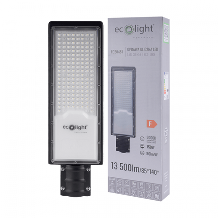 Lampa Uliczna Drogowa LED 150W 13500lm 5000K Zimna IP65 ECONOMY Ecolight