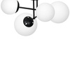 Lampa Sufitowa Żyrandol LIMA Czarna 4xE14 Milagro