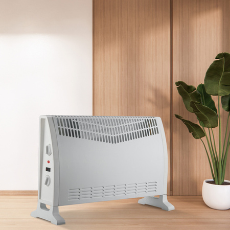 Konwektor Grzejnik Konwektorowy 2000W Turbo Regulowany Termostat Biały Sanico Goldlux