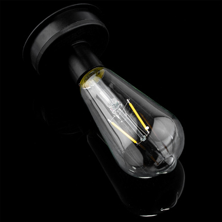 Lampa LED solarna Lampion ogrodowa filament LATARENKA wisząca metalowa miedziana