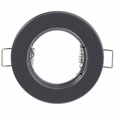 6x Oprawa HALOGENOWA Podtynkowa Stała Okrągła ARDALI Grafit Blacha MR16 GU10 LUMILED