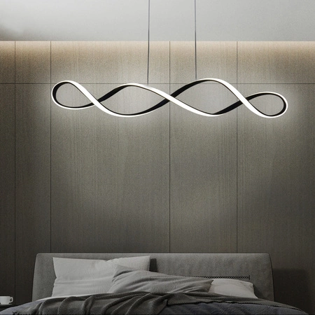 Lampa Sufitowa LED Wisząca Zwis 34W 5300lm 4000K Neutralna 120° Czarna INFINITO Sanico Goldlux