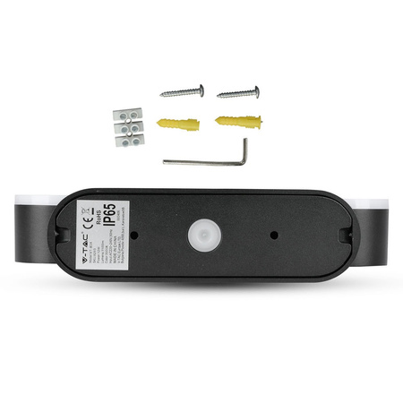 Kinkiet ścienny LED 12W 3000K IP65 Obrotowy 350° Podwójny Czarny VT-814 V-TAC