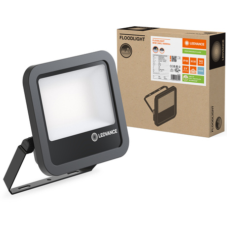 Naświetlacz LED Reflektor Zewnętrzny Lampa 69W 10000lm 6500K IP66 Czarny Floodlight Ledvance