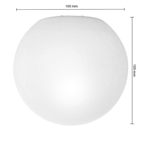 Klosz Szklany Kula G9 do Lamp Bali-10 Mleczny 10cm Masterled