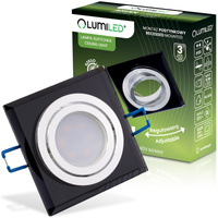 Oprawa Halogenowa Podtynkowa Lampa Sufitowa Szklana Kwadratowa Ruchoma GU10 ARIAN LUMILED