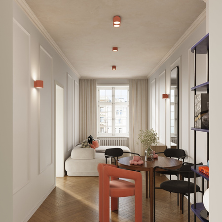 Oprawa Natynkowa GX53 Aluminiowa Brzoskwiniowa Aura Deep Space SL.1827 Sollux