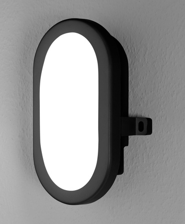 Lampa LED Przemysłowa Zewnętrzna Kinkiet Elewacyjny 6W 420lm 4000K IP54 Czarny z Modułem Awaryjnym Bulkhead Ledvance