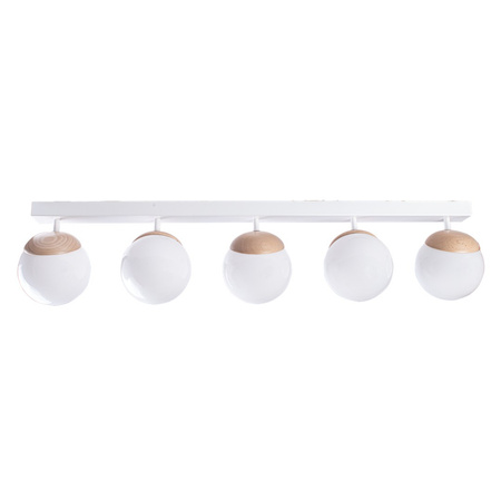 Lampa Sufitowa SFERA Drewniana 5xE14 Milagro