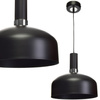 Lampa wisząca czarna chrom żyrandol MiLAGRO MALMO 1x E27