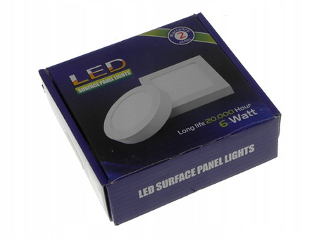 Panel LED Oprawa Sufitowa 6W 480lm 4000K Neutralny Natynkowy Kwadratowy Biały Proma Masterled