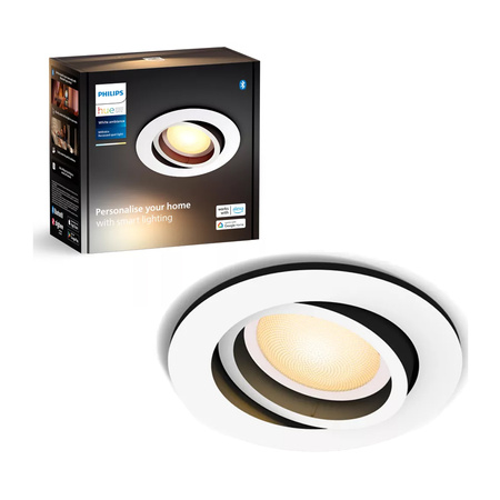 Philips Hue Reflektor wpuszczany Milliskin RECESSED WHITE AMBIANCE 1X4.2W