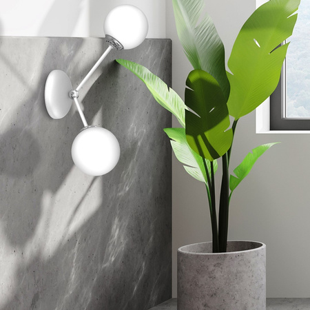 Lampa Ścienna Kinkiet JOY Biała 2xE14 Milagro