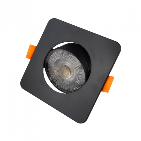 Oprawa Podtynkowa Wpuszczana LED 3W / 5W / 7W CCT Czarna Kwadratowa DOWNLIGHT Ecolight