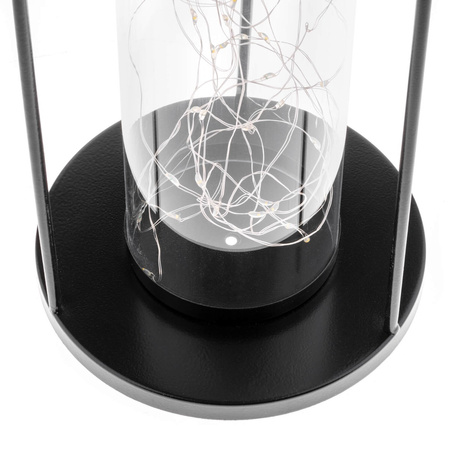 Lampa Solarna LED Zewnętrzna Ogrodowa Stojąca Wisząca Latarenka 3000K IP44 46cm Czujnik Zmierzchu