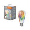 Żarówka LED E27 4.8W = 40W 470lm RGBW CCT Ściemnialna SMART+ WiFi Filament Edison Ledvance