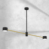 Lampa Sufitowa CROSS Złota 2xGX53 Milagro