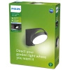 Kinkiet Ogrodowy Lampa Elewacyjna Zewnętrzna LED 7W 680lm 4000K IP44 Antracyt Mimosa Philips