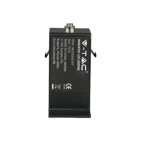 Uchwyt szynosystemu magnetycznego Czarny Track Light V-TAC