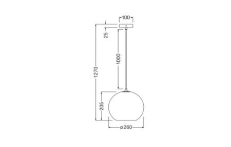 Lampa Sufitowa Wisząca Dekoracyjna E27 Zwis Brązowy Karton Decor Ledvance