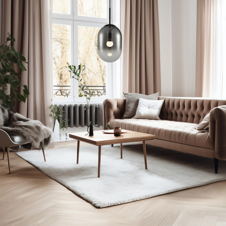 Lampa Wisząca Sufitowa ALIAS Czarna 1xE14 fi 240 Milagro