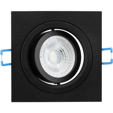 Oprawa HALOGENOWA Podtynkowa Ruchoma GU10 MR16 Kwadrat Czarna CASSIO LUMILED