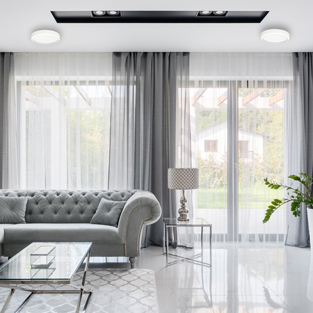 Plafon LED Lampa Sufitowa Natynkowa GEA Biały 36W LED Ø390 mm Milagro