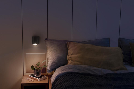 Lampa LED Ścienna Sufitowa Kinkiet Oprawa Natynkowa 3.4W 230lm 3000K Ciepła Ściemnialna Czarny LED Spot Octagon Ledvance