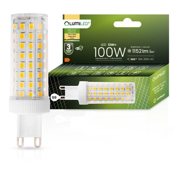 Żarówka LED G9 KAPSUŁKA 12W = 100W 1152lm 3000K Ciepła 360° LUMILED