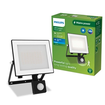 Naświetlacz LED Lampa Reflektor 30W 3200lm 5000K IP65 z Czujnikiem Ruchu i Zmierzchu Czarny Lois Philips
