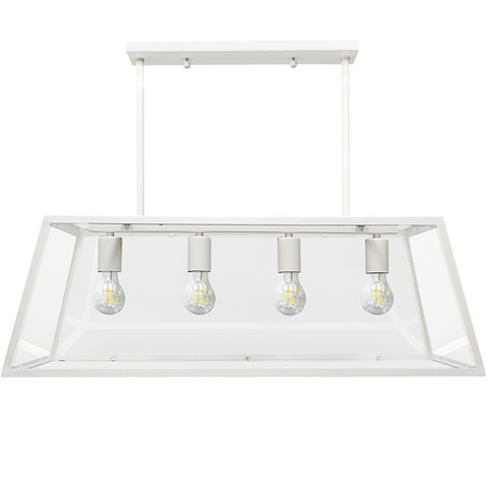 Lampa Wisząc Sufitowa IL MIO FINLAND 4xE27 Biała - GOLDLUX (Polux)