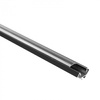 Profil Aluminiowy LED Narożny Natynkowy Czarny 2m z Kloszem Czarnym do Taśm LED + Zaślepki seria R Ecolight