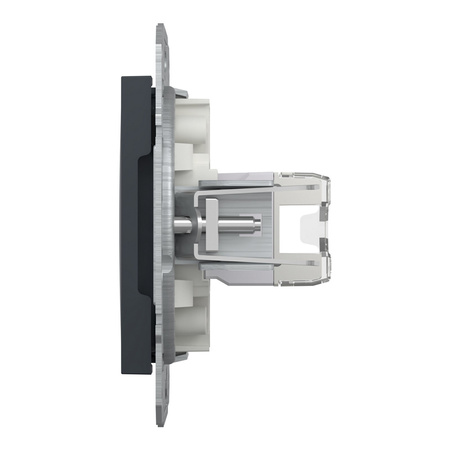 Gniazdo Komputerowe RJ45 kat. 5e STP bez Ramki Antracyt SCHNEIDER ASFORA