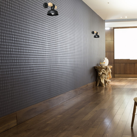 Lampa Ścienna Kinkiet FARO Czarna Drewno Naturalne 1xE27 60W Milagro