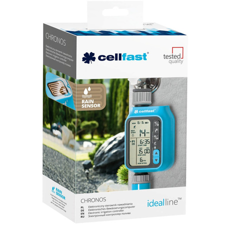 Elektroniczny Zegar Sterownik Programator Cyfrowy Nawadniania Ogrodowy Chronos IDEAL CELLFAST