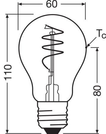 Żarówka LED Dekoracyjna A60 E27 5.9W = 60W 806lm 2700K Ciepła 300° Vintage 1906 Osram