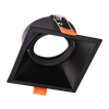 Oprawa HALOGENOWA Podtynkowa Podbitka Sufitowa GU10 Kwadratowa Ruchoma IP20 Czarna Milagro