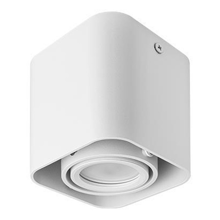 Oprawa Natynkowa Halogenowa Tuba Reflektor Spot GU10 Kwadratowa Ruchoma Biała Masterled