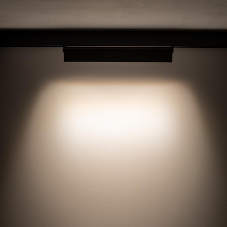 Reflektor Szynowy Lampa do Szynoprzewodów 1-fazowy LED 15W 1300lm 3000K Ciepła Czarny Industrialna LVM FOCUS OUT 10151 Nowodvorski