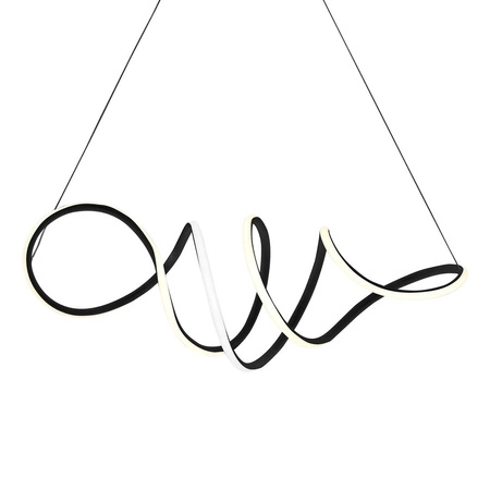 Lampa Wisząca Sufitowa LOCA Czarna 56W LED Milagro