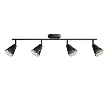 Lampa Sufitowa Reflektor Natynkowy 4x GU10 Czarna Cleft Philips