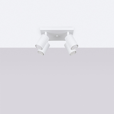 Lampa Sufitowa Reflektor Tuba Spot 4x GU10 Biała Karbon Deep Space SL.1545 Sollux