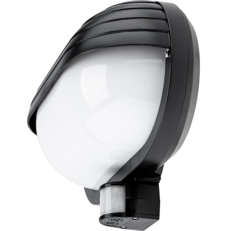 Lampa Ogrodowa Kinkiet Elewacyjny FRODA E27 IP44 z Czujnikiem PIR Czarna